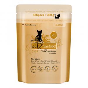 Catz finefood, 6 x 300 g - Wołowina z cielęciną