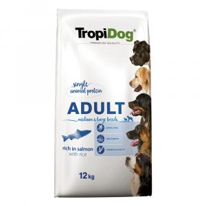 Tropidog Premium Adult Medium & Large, łosoś - 12 kg