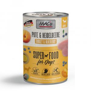 MAC's Adult Superfood, 6 x 400 g - Indyk i jagody