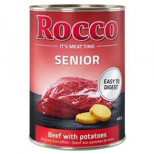 Rocco Senior, 6 x 400 g - Wołowina z ziemniakami