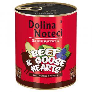 Dolina Noteci Superfood, 12 x 800 g - Wołowina i serca z gęsi