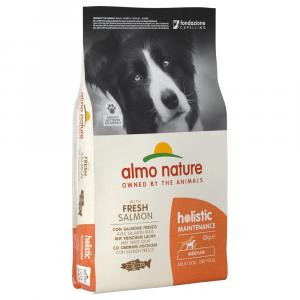 Dwupak Almo Nature, 2 x 12 kg - Medium, łosoś z ryżem