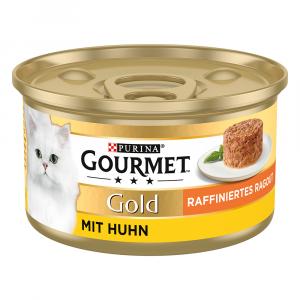 38 + 10 gratis! Gourmet Gold, mokra karma dla kota, 48 x 85 g - Ragout, w sosie, kurczak