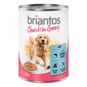 20 + 4 gratis! Briantos Chunks w sosie, 24 x 415 g - Łosoś i marchewka