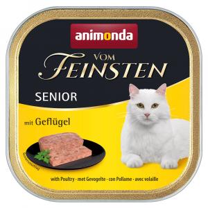 Megapakiet animonda vom Feinsten Senior, 30 x 100 g - Z drobiem