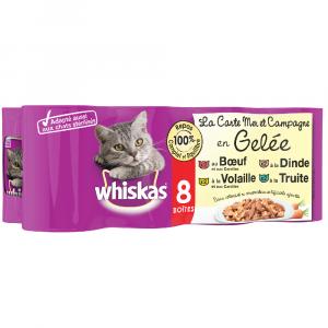 Whiskas La Carte, 8 x 390 g - Ryby i mięso w galarecie