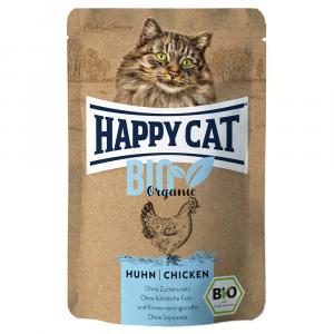 Happy Cat Bio w saszetkach, 12 x 85 g - Biokurczak i biokaczka