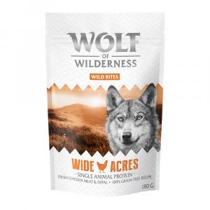 Korzystny pakiet Wolf of Wilderness Snack – Wild Bites, 3 x 180 g - Wide Acres - kurczak