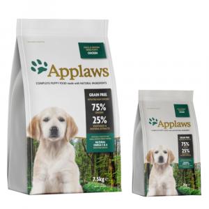 7,5 + 2 kg gratis! Applaws, karma sucha dla psa, 9,5 kg - Puppy Small & Medium Breed, kurczak