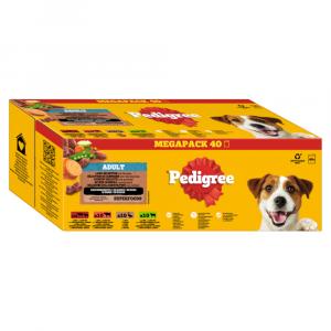 Pedigree w saszetkach, 40 x 100 g - Wybór wiejski w sosie (4 smaki)