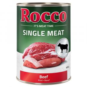 Korzystny pakiet Rocco Single Meat, 12 x 400 g - Wołowina