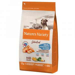 Nature's Variety Selected Mini Adult, łosoś norweski - 3 x 1,5 kg