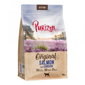 Purizon Kitten, łosoś i kurczak - bez zbóż - 400 g