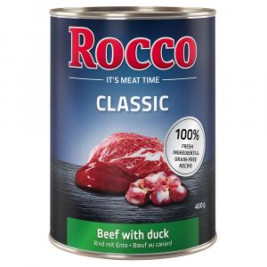 5 + 1 gratis! Rocco Classic, 6 x 400 g - Wołowina i kaczka