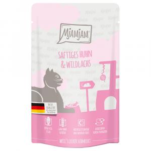 MjAMjAM Quetschie, 12 x 125 g - Soczysty kurczak i dziki łosoś