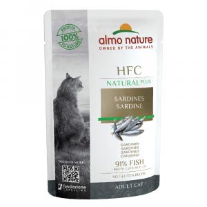 Almo Nature HFC Natural Plus, 6 x 55 g - Sardynki