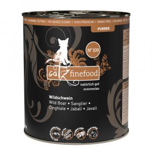 Catz finefood Purrrr, 12 x 800g/750g - No. 109: Dziczyzna, 12 x 800 g