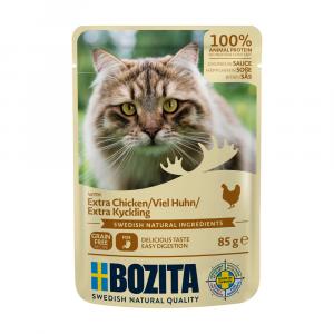 Bozita kawałki w sosie, saszetki, 12 x 85 g - Kurczak (wysoka zawartość)