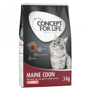 20% taniej! Concept for Life, karma sucha, 10 kg / 3 x 3 kg - Maine Coon Adult, łosoś - bezzbożowa receptura! 3 x 3 kg