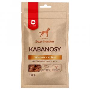 Maced Super Premium, kabanosy wołowe z ryżem - 100 g