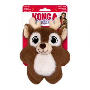 KONG Holiday Snuzzles, renifer - Rozmiar S (dł. x szer.): 19 x 14 cm