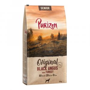 10 + 2 kg gratis! Purizon, karma sucha dla psa, różne rodzaje, 12 kg - Senior, wołowina Black Angus i indyk