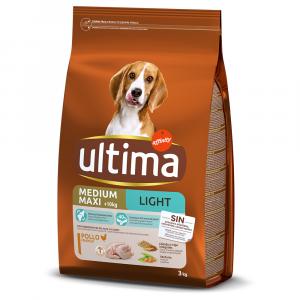 Ultima Medium / Maxi Light Adult, kurczak - 3 kg