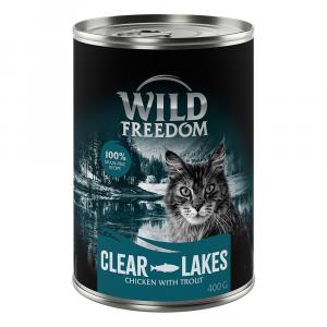 Wild Freedom Adult, 6 x 400 g - bezzbożowa receptura - Clear Lakes - Pstrąg i kurczak