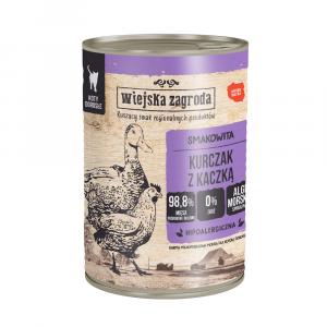 Wiejska Zagroda, mokra karma dla kota, 12 x 400 g - Kurczak z kaczką