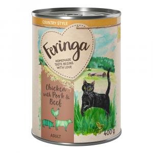 Feringa Country Style Menu, 6 x 400 g - Kurczak, wołowina, wieprzowina