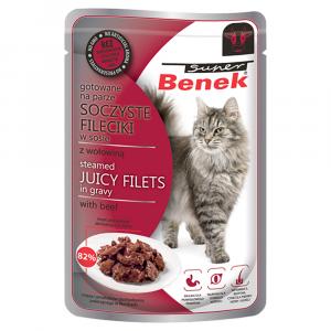 Super Benek Filety w sosie, 28 x 85 g - Wołowina