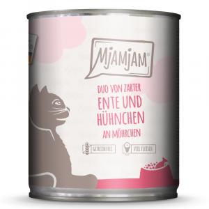 MjAMjAM Duo 6 x 800 g - Delikatna kaczka i kurczak z marchewką