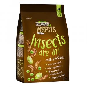 Greenwoods Insects, insekty z ziemniakami, grochem i bobem - 4 x 1,5 kg