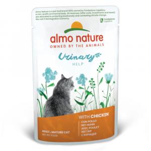 Megapakiet Almo Nature Holistic Urinary Help, 24 x 70 g - Z kurczakiem