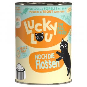 Lucky Lou Adult, 6 x 400 g - Drób i pstrąg