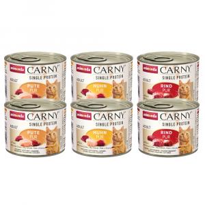 Pakiet próbny animonda Carny Single Protein Adult - 6 x 200 g