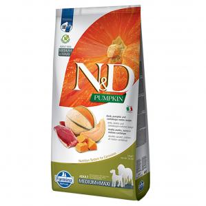 Farmina N&D Medium & Maxi, kaczka z dynią i kantalupą - 2 x 12 kg