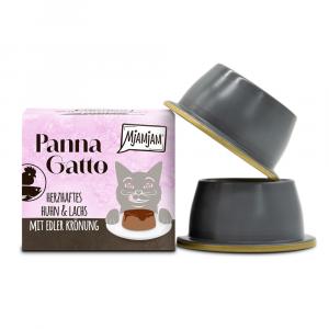 MjAMjAM Panna Gatto, 2 x 80 g - Kurczak i łosoś ze szlachetną polewą