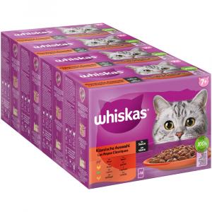 Megapakiet Whiskas Senior, saszetki, 144 x 85 g - 7+ Wybór dań klasycznych w sosie