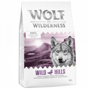 Mieszany pakiet Wolf of Wilderness Adult - 3 smaki: Jagnięcina, kaczka, łosoś, 3 x 1 kg