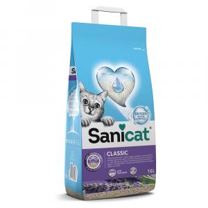 Sanicat Classic, żwirek zbrylający się, lawenda - 16 l