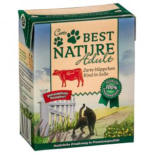 Korzystny pakiet Best Nature Adult Cat, 16 x 370 g - Wołowina w sosie