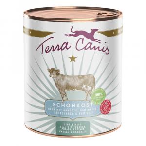 Terra Canis First Aid Schonkost, 6 x 800 g - Cielęcina z marchwią, ziemniakami, twarogiem i rumiankiem