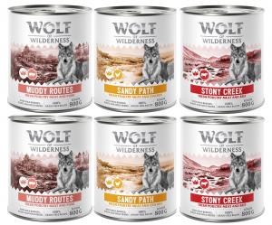 10% taniej! Wolf of Wilderness, karma mokra, 6 x 800 g - Senior “Expedition”, Pakiet mieszany