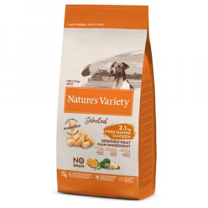 Nature's Variety No Grain Mini Adult, kurczak z wolnego wybiegu - 2 x 7 kg