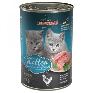 Megapakiet Leonardo All Meat, 24 x 400 g - Kitten