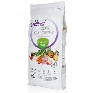 Podwójne zoopunkty! Natura Diet, karma sucha, 12 kg - Reduced - 20% calories, indyk