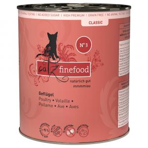 11 + 1 gratis! catz finefood w puszkach, 12 x 800 g - Drób