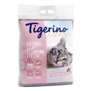 Tigerino Premium, żwirek dla kota - zapach białej róży - 2 x 12 kg (ok. 24 l)