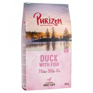 Dwupak Purizon karma dla kota, 2 x 6,5 kg - Adult dla kota, kaczka i ryba